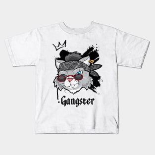 Gangstar cat streetwear Kids T-Shirt